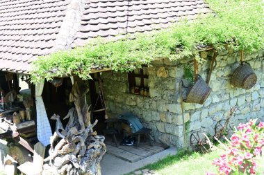 Yazın kırsal manzaranın güzel manzarası