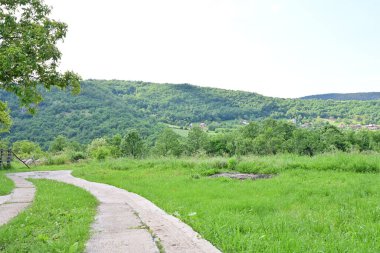 Dağların güzel manzarası