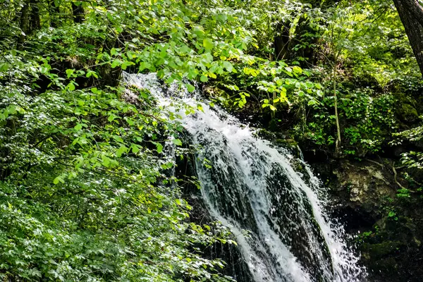 Dağlardaki güzel şelale manzarası            