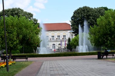 Yazın kırsal manzaranın güzel manzarası