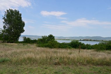 Dağlardaki nehrin güzel manzarası