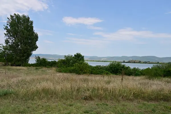 Dağlardaki nehrin güzel manzarası