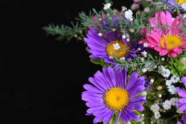 Güzel buket çiçek, görünümü kapatın