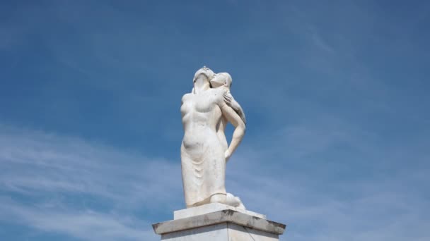 Castro Dei Volsci Italy May 2023 Commemorative Sculpture Dedicated Mamma — Stock Video