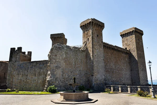 2023年5月20日 意大利博尔塞纳 一个带有中世纪蒙特斯奇城堡的小镇 旅游胜地 — 图库照片