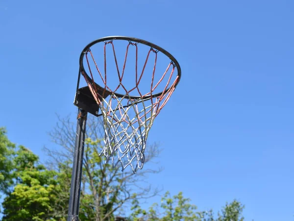 Basketball Net Blue Sky — Stock Photo, Image