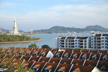 Langkawi Kuah ve deniz manzarası.