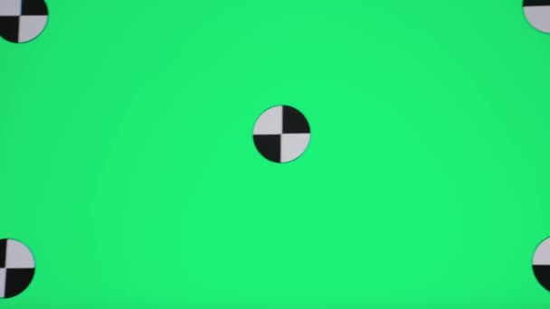 Chromakey 带有绿色背景的笔记本电脑屏幕的特写 复制空间和模拟 商业概念和远程在线工作 — 图库视频影像