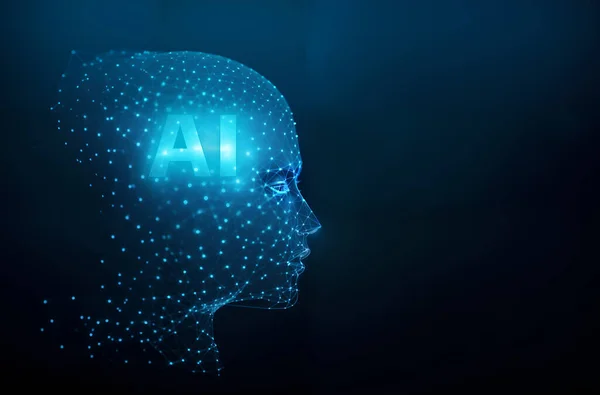 Una Ilustración Que Representa Concepto Inteligencia Artificial Cerebro Digital Robótica — Foto de Stock