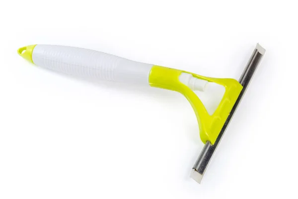 Huishoudelijke Plastic Schraper Met Ingebouwde Spuitfles Korte Steel Voor Het — Stockfoto