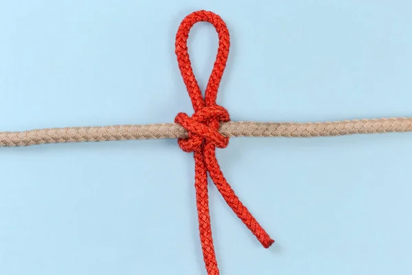 Verspanntes Seil Verrutschter Constrictor Knoten Als Verrutschte Form Des Constrictor — Stockfoto