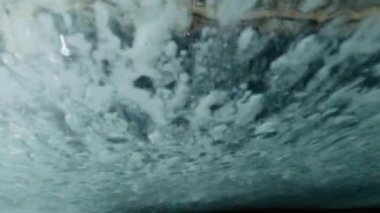 Otomatik yıkamada dönen fırçalarla yıkama arabası, iç görünüm