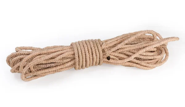 Bight Climbing Corde Tied Alpine Coil Noeud Pour Stockage Transport — Photo