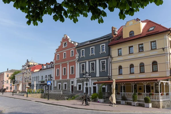 Κτίρια Στην Πλατεία Polsky Rynok Της Παλιάς Πόλης Τρίμηνο Την — Φωτογραφία Αρχείου