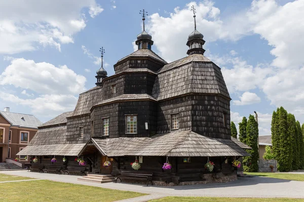 Iglesia Madera Ascensión Principios Del Siglo Xviii Ciudad Chortkiv Ucrania —  Fotos de Stock