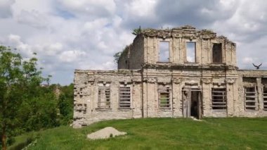 Ortaçağ şatosunun kalıntıları, Scala-Podilsky kasabası, Ukrayna