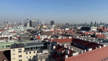 Viyana 'nın merkez bölümünün gözlem güvertesinden görüntüsü