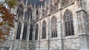 Viyana 'daki Gotik Yeminli Kilisenin yan cephesi