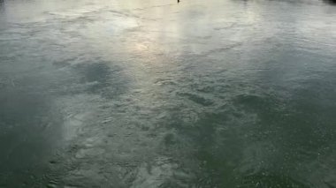 Sonbahar sabahı Szechenyi Zinciri 'nden Tuna Köprüsü, Budapeşte, Macaristan