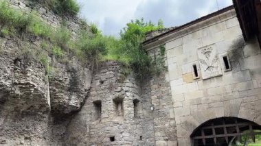 Barbican in Rus gate with defensive towers, Kamianets-Podilskyi, Ukraine