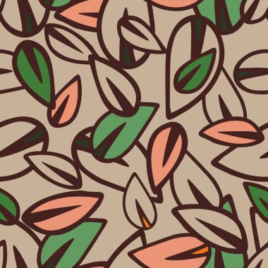 Renk karalamalarının bir Vektör İllüstrasyonu bej arkaplanda izole edilmiş, pürüzsüz desen