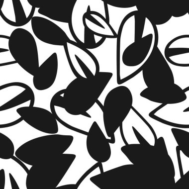 Gri karalamaların bir Vektör İllüstrasyonu beyaz arka planda izole edilmiş, kusursuz desen