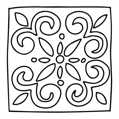 Beyaz arkaplanda izole edilmiş siyah el yapımı vektör şekilleri