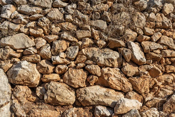 Красива Текстура Помаранчевих Каменів Тріщинами — стокове фото