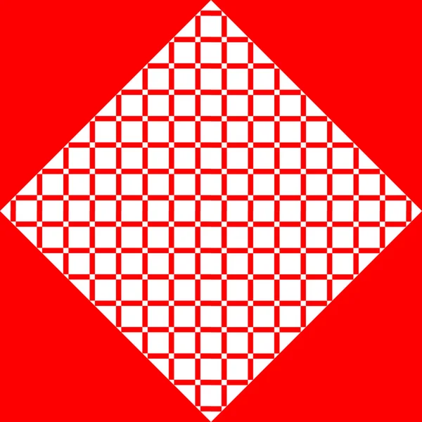 Színes Absztrakt Geometriai Formák Rácsok Vörös Vektormintázata — Stock Vector