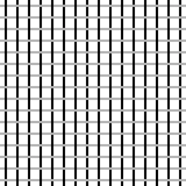 Vektorový Bezproblémový Vzor Černých Abstraktních Geometrických Tvarů Mřížky Izolované Bílém — Stockový vektor