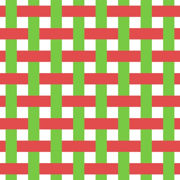Векторный Бесшовный Рисунок Цветных Абстрактных Геометрических Фигур Сетки Плетеной — стоковый вектор