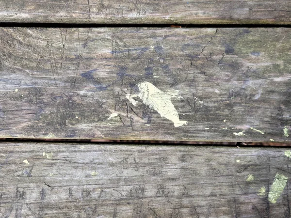 Grungy Farbfleck Auf Grau Verwittertem Holz — Stockfoto