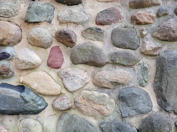 Variedad Patrones Roca Natural Una Pared Exterior — Foto de Stock