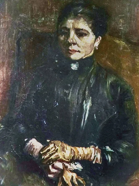 Retrato Una Mujer Sentada Pintura Vincent Van Gogh 1886 —  Fotos de Stock