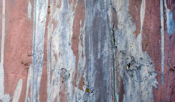 Abstrakte Streifen Verblasster Farbe Auf Einer Metalloberfläche — Stockfoto