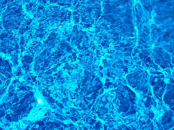 Abstract Design Turquoise Swimming Pool Water Sunshine Reflection — Stock Photo, Image