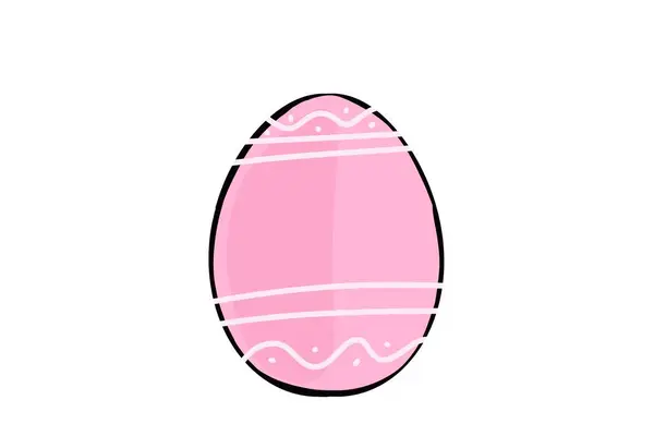 Иконка Розового Пасхального Яйца — стоковое фото