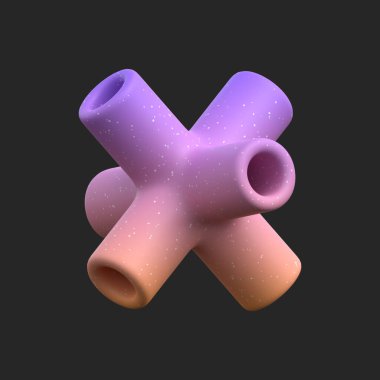 3D görüntüleme - Soyut Gradyan Nesne Sanatı, Geometrik Şekiller