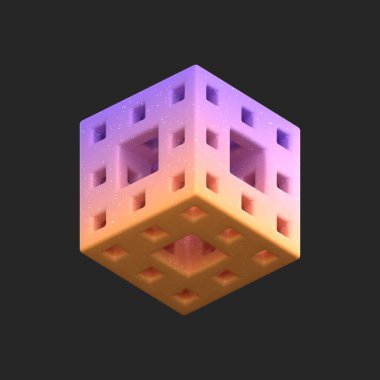 3D görüntüleme - Soyut Gradyan Nesne Sanatı, Geometrik Şekiller