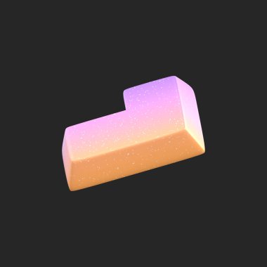 3D görüntüleme - Soyut Gradyan Nesne Sanatı, Geometrik Şekiller