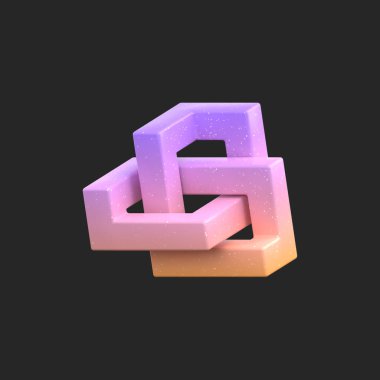 3D görüntüleme - Soyut Gradyan Nesne Sanatı, Geometrik Şekiller