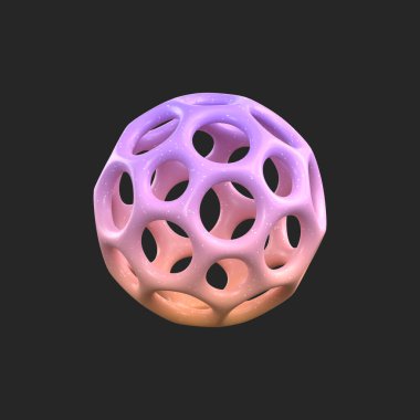 3D görüntüleme - Soyut Gradyan Nesne Sanatı, Geometrik Şekiller
