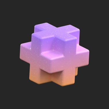 3D görüntüleme - Soyut Gradyan Nesne Sanatı, Geometrik Şekiller