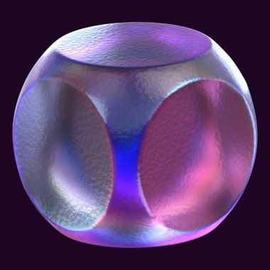 3 Boyutlu Görüntüleme Soyut Hologram Geometrik şekli