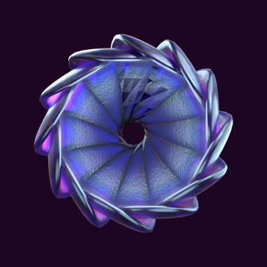 3 Boyutlu Görüntüleme Soyut Hologram Geometrik şekli