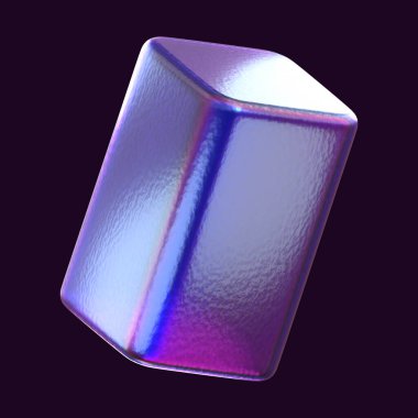 3 Boyutlu Görüntüleme Soyut Hologram Geometrik şekli