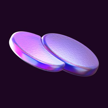 3 Boyutlu Görüntüleme Soyut Hologram Geometrik şekli