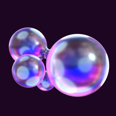 3 Boyutlu Görüntüleme Soyut Hologram Geometrik şekli