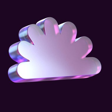 3 Boyutlu Görüntüleme Soyut Hologram Geometrik şekli