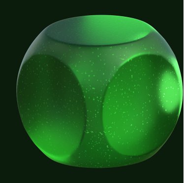 3B Yeşil Geometrik Şekil Hazırlayıcı